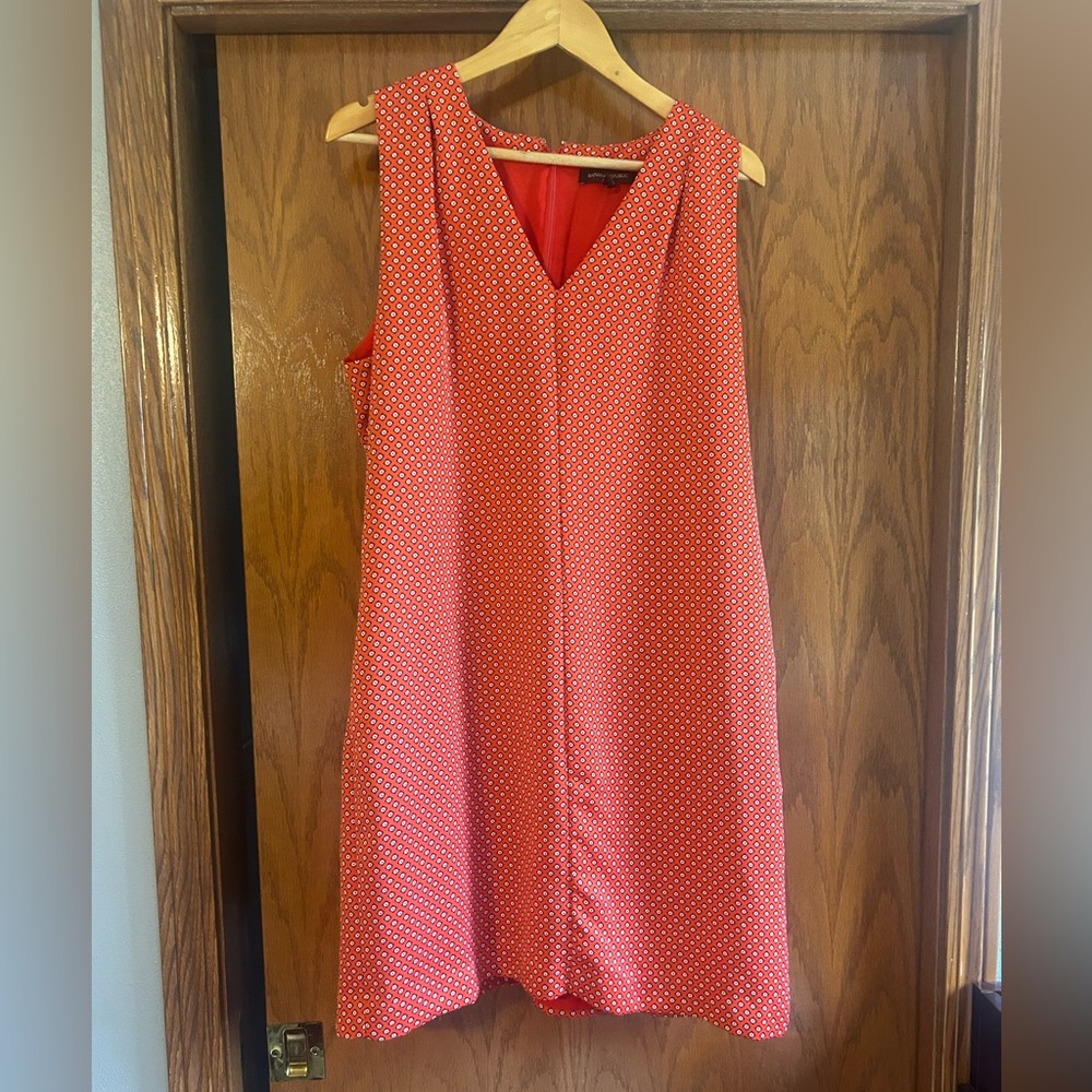 Banana Republic Red Patterned Mini Dress
